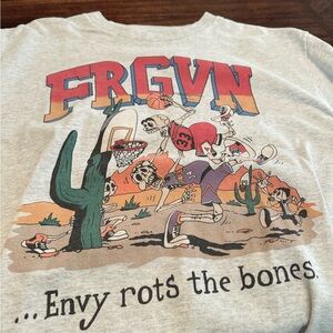 Graphic Tee with Skeleton Basketball Print